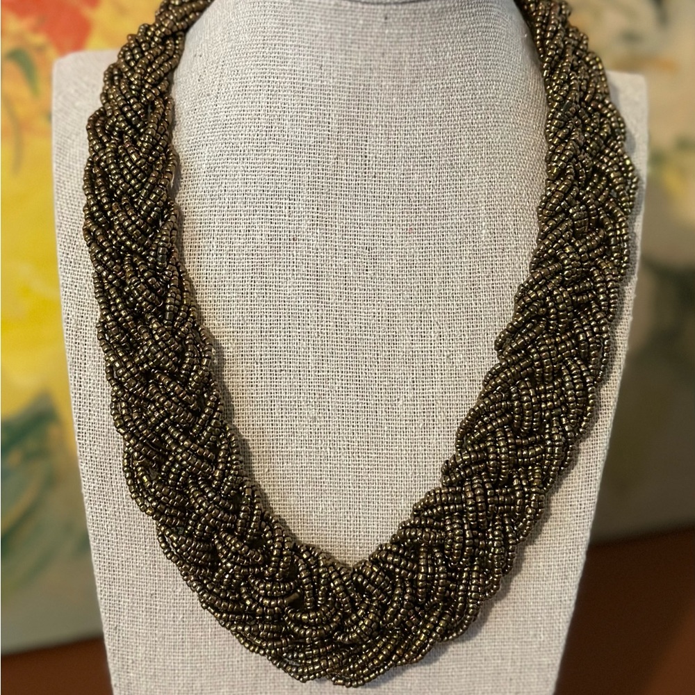 Braided Seed Bead Necklace